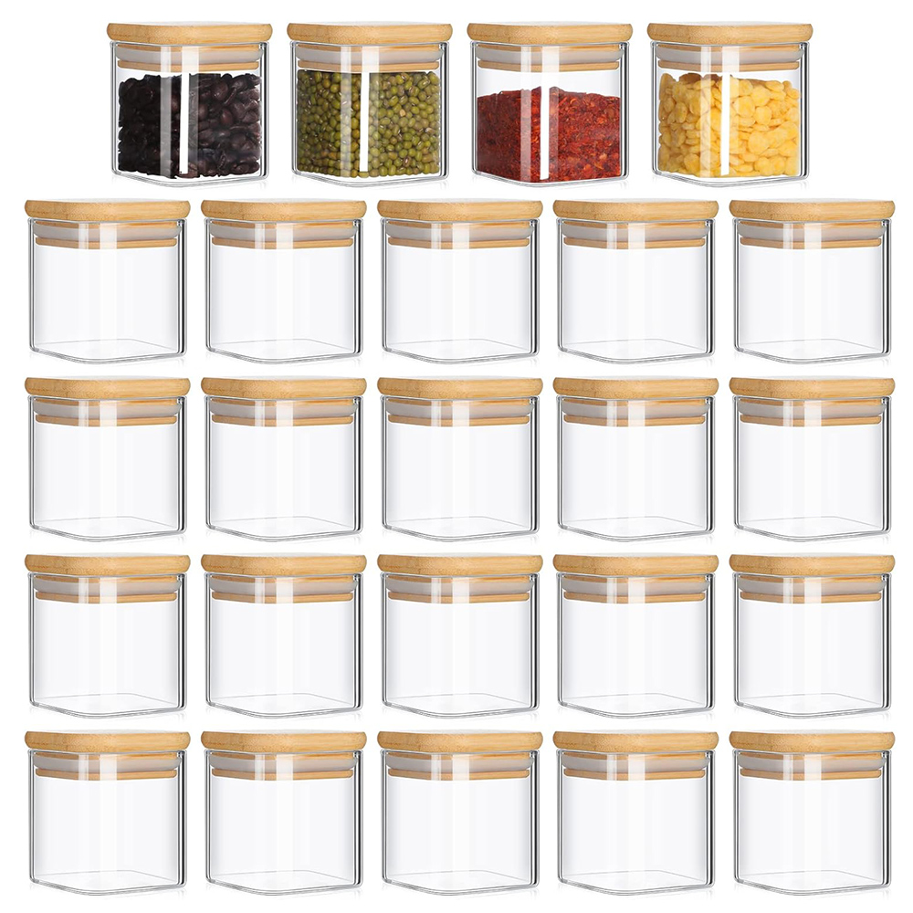 Food Storage Jar Labels - Ensemble de pots en verre minimalistes,