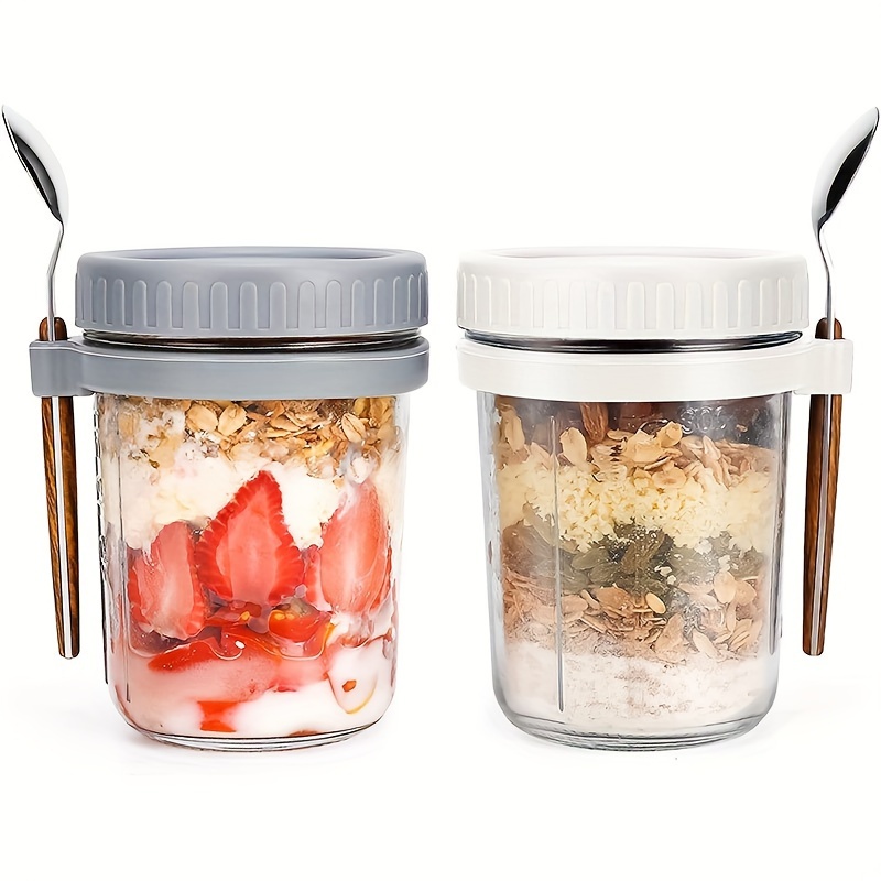 Food Storage Canister - Tasse à flocons d'avoine en verre,