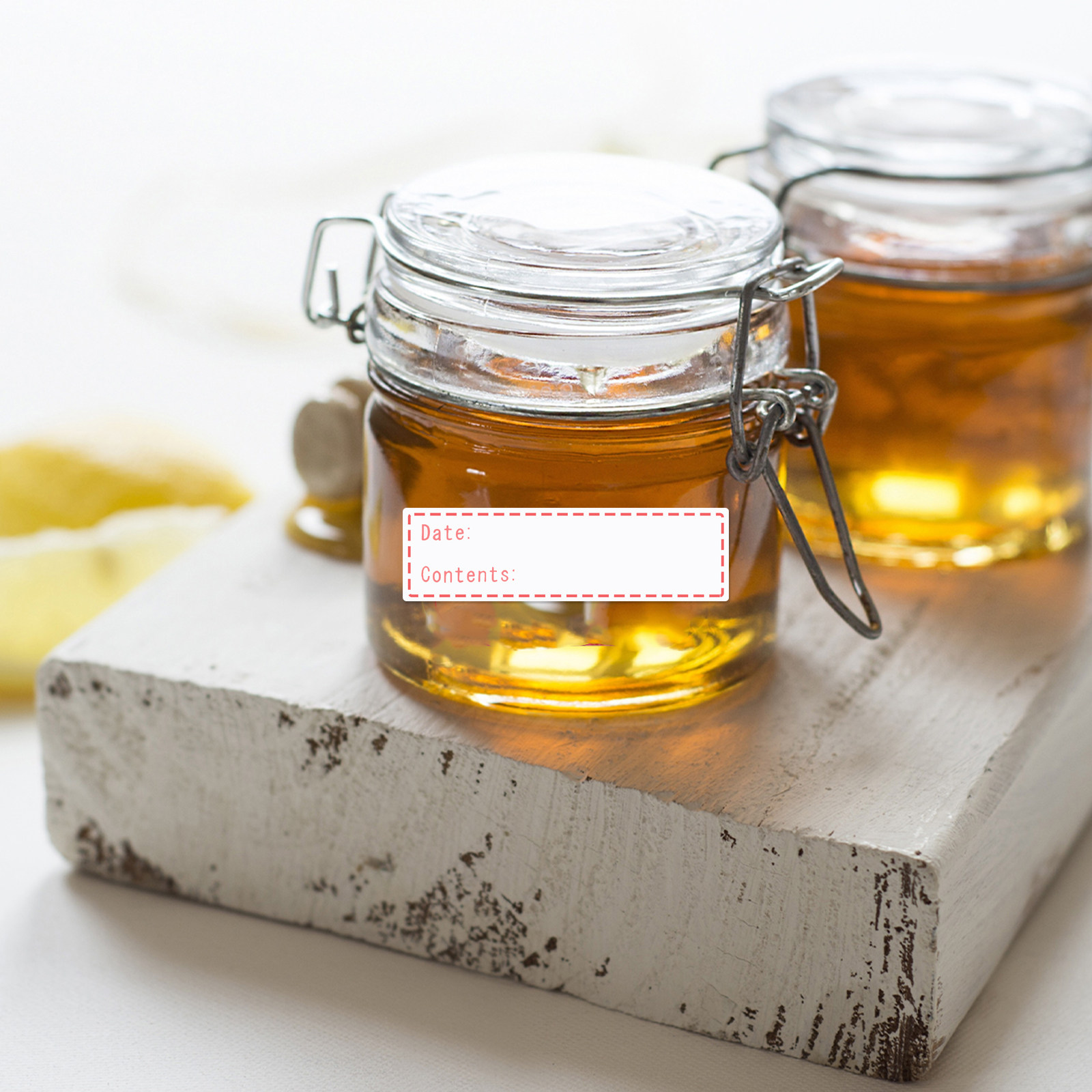 Food Storage Jar Labels - 1 rouleau d'autocollants alimentaires en papier