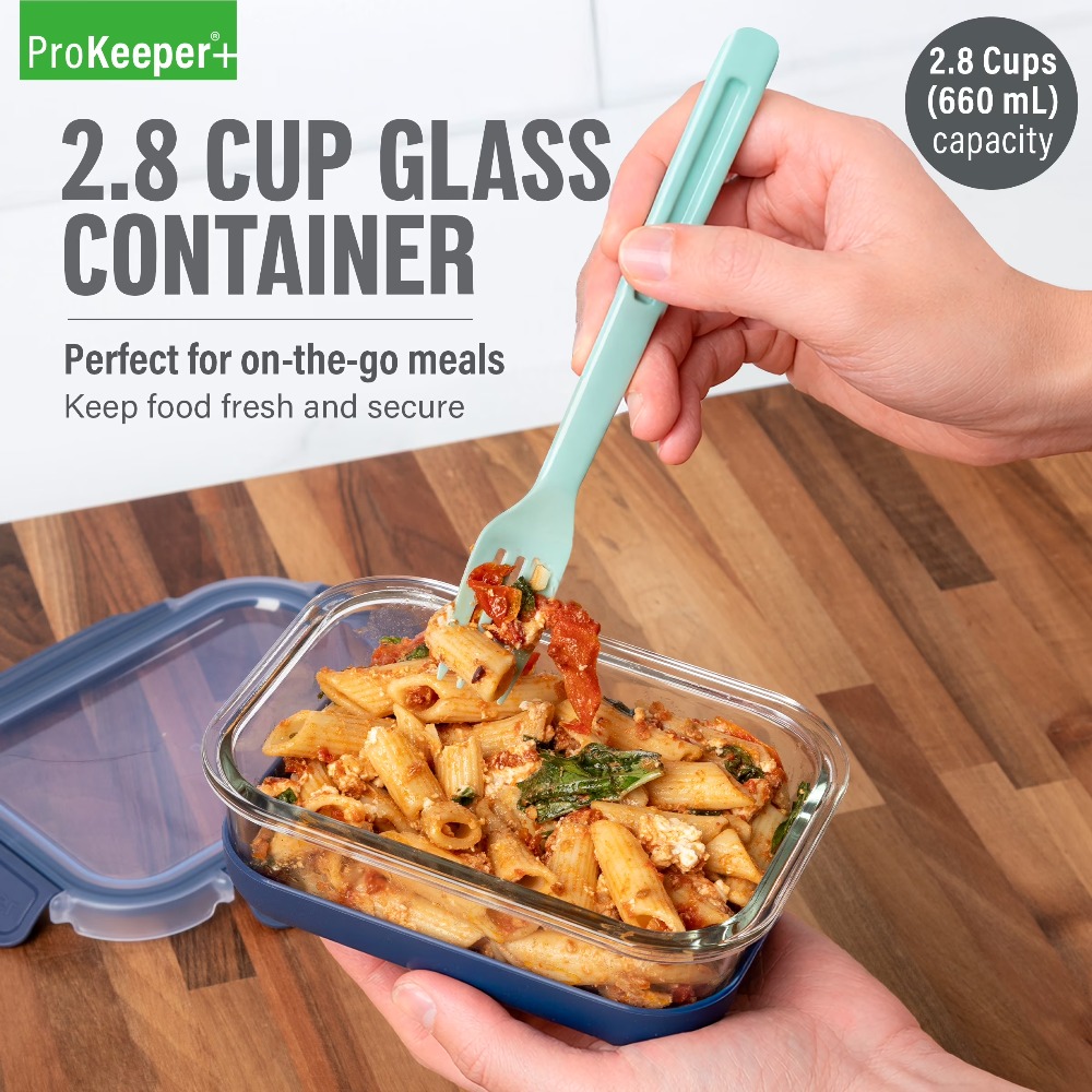 Food Storage Containers Glass - Conteneur alimentaire en verre de 2,8