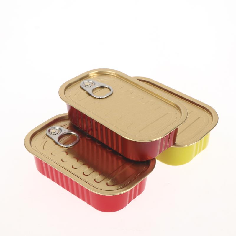 Food Storage Metal Box - Lot de 2 mini boîtes rectangulaires