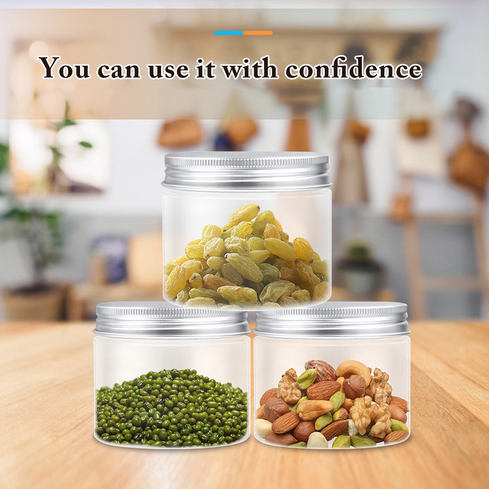 Food Storage Jars - Ensemble de 12 bocaux de conservation