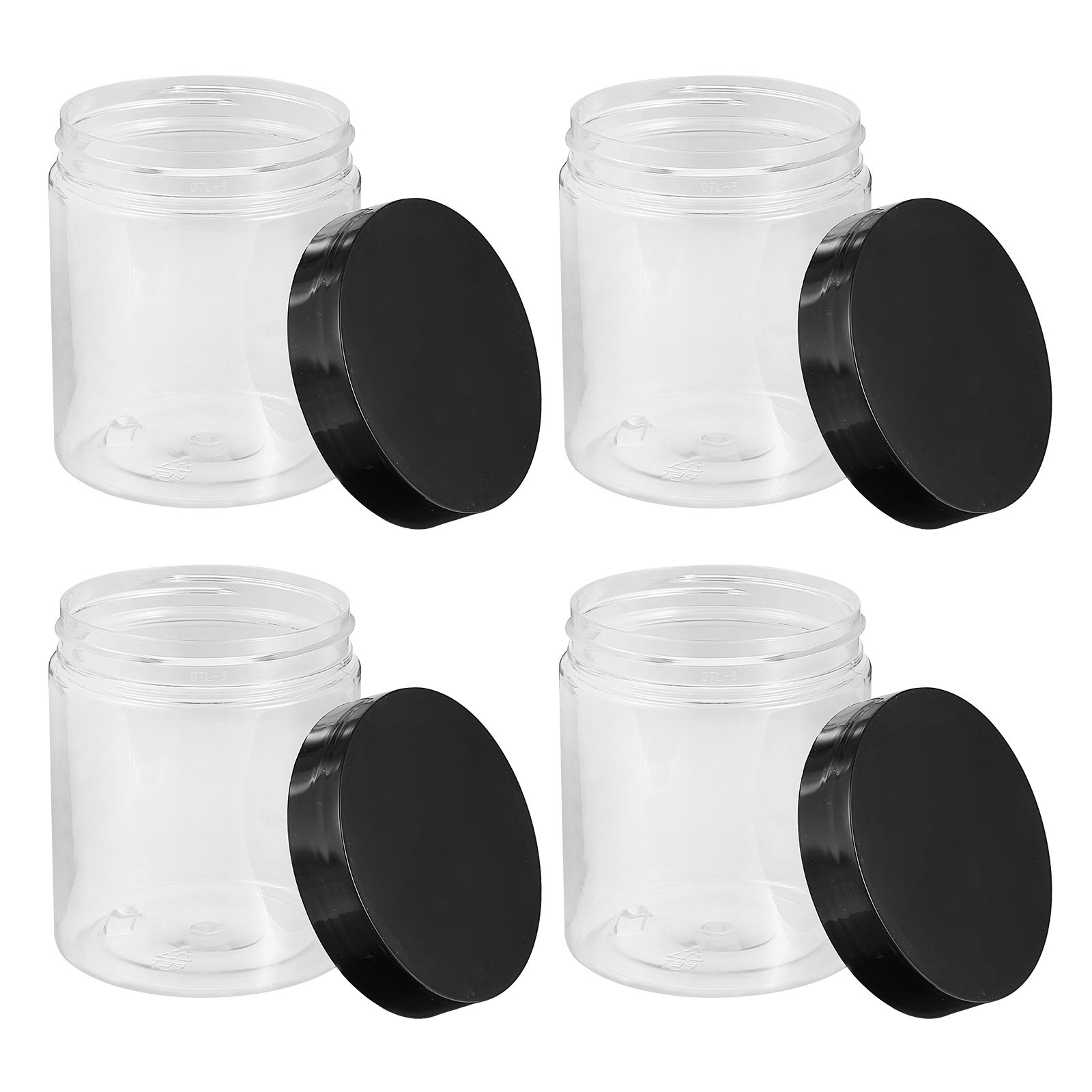 Food Storage Jars - 12 Pots de Conservation en Plastique