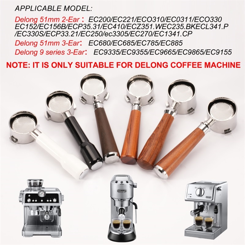 Delonghi Espresso Magnifica - Porte-filtre à café sans fond, 51mm,