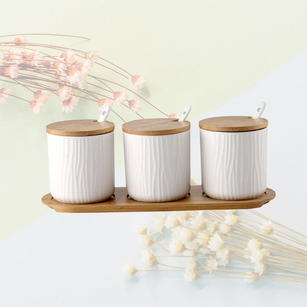 Food Storage Jars - Ensemble de pots à épices en