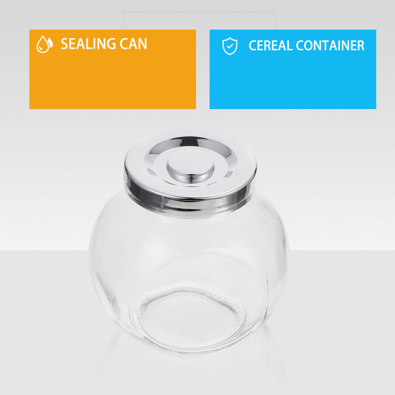 Food Storage Jars - 2 bocaux de stockage pour confiture