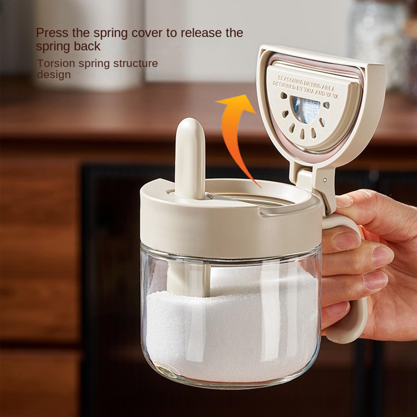 Food Storage Canister - Pot à épices étanche avec cuillère,