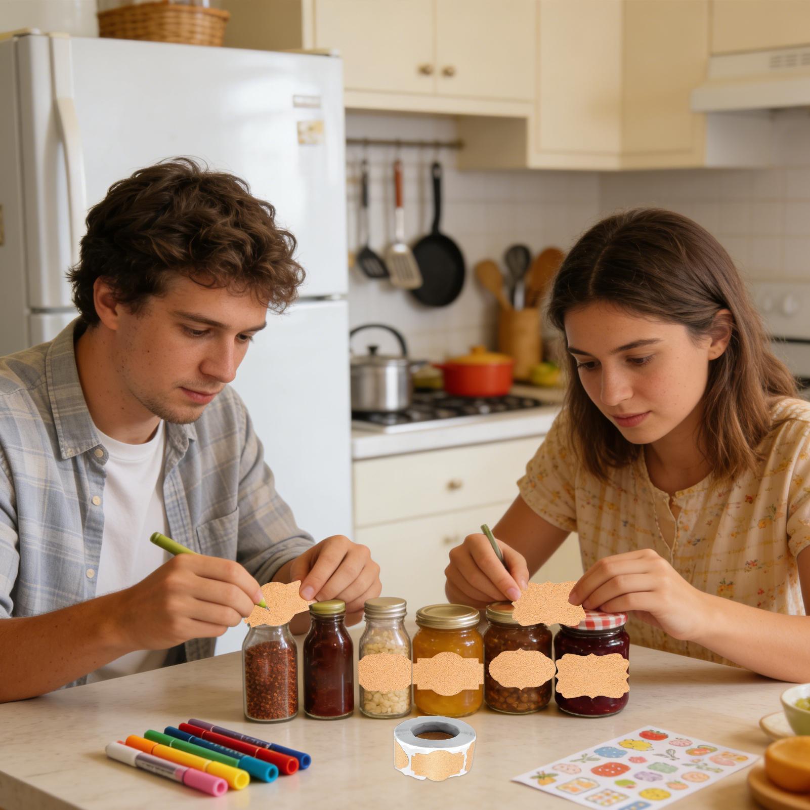 Étiquettes artisanales 300 piè - Food Storage Jar Labels avis et prix
