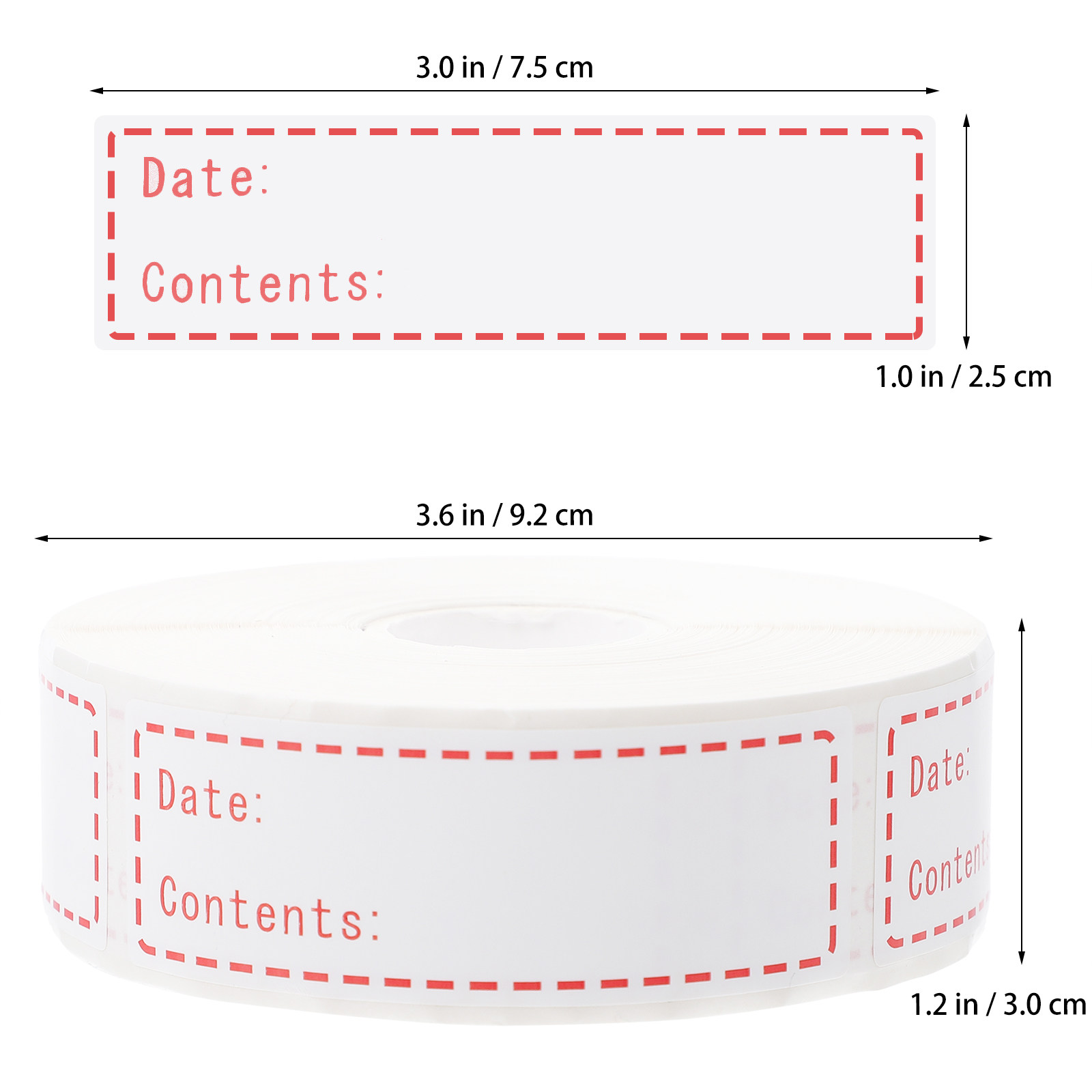 1 rouleau d'autocollants alime - Food Storage Jar Labels avis et prix