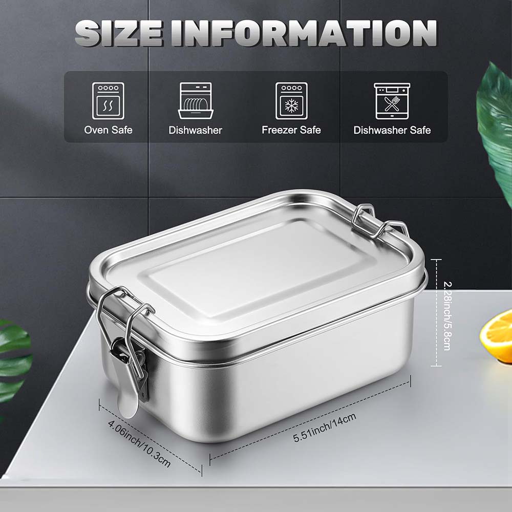 Boîte à Bento en acier inoxyda - Food Storage Metal Box avis et prix