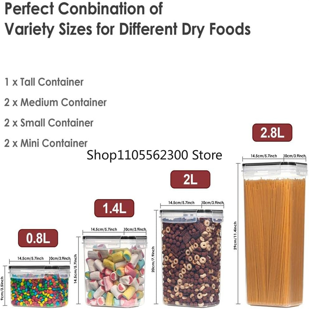 Ensemble de 7 contenants alime - Food Storage Kitchen Container Set avis et prix