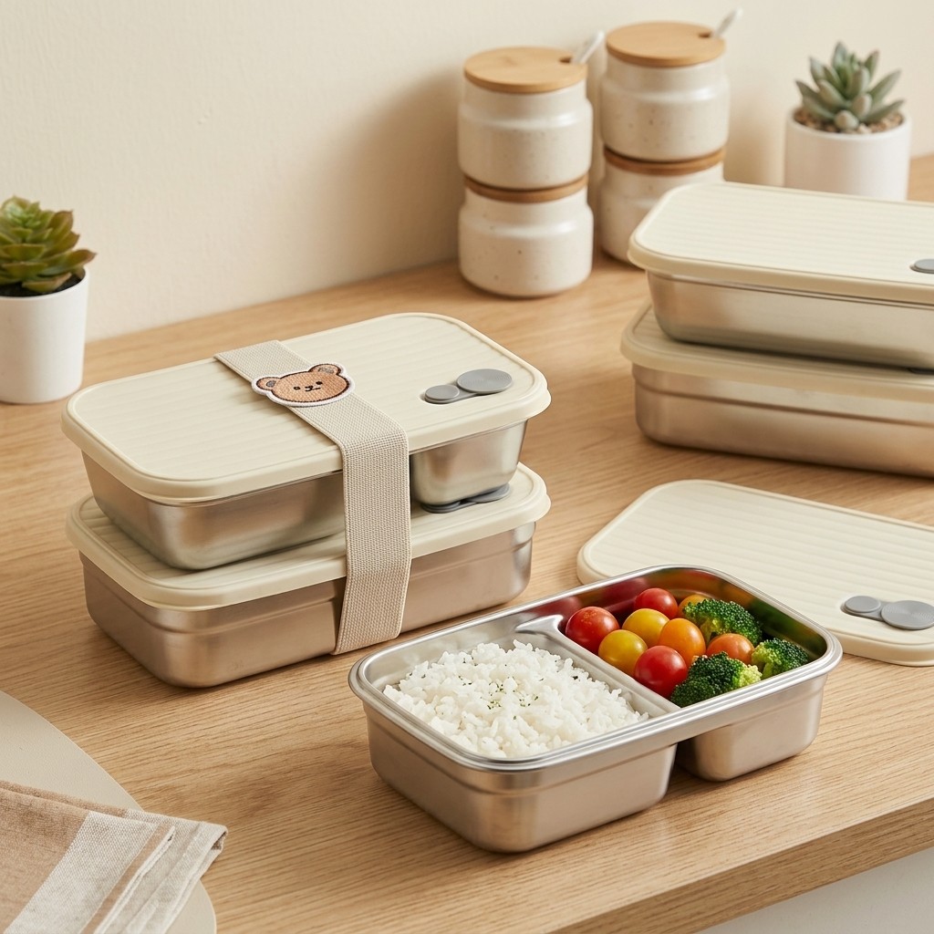 Boîte à bento en acier inoxyda - Food Storage Metal Box avis et prix