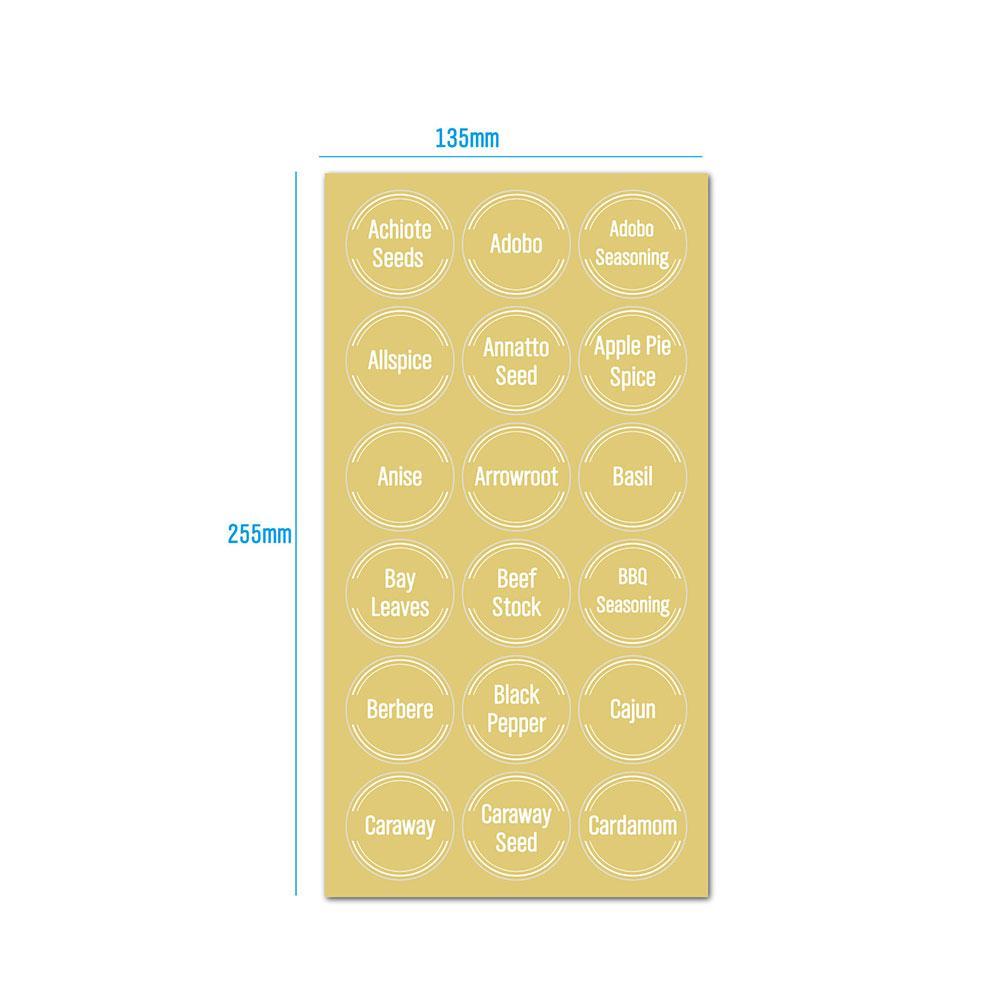 144 étiquettes transparentes p - Food Storage Jar Labels avis et prix