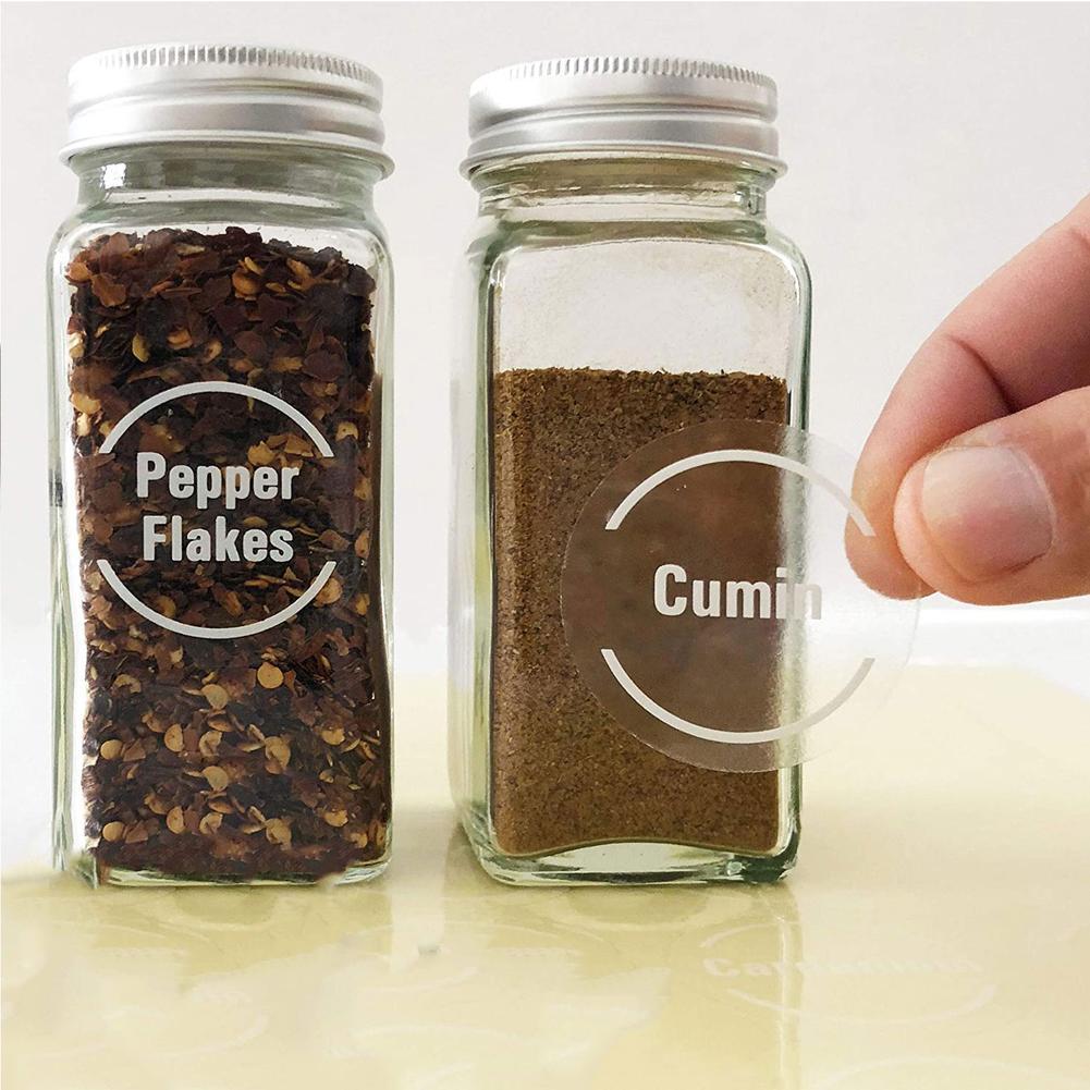 144 étiquettes transparentes p - Food Storage Jar Labels avis et prix