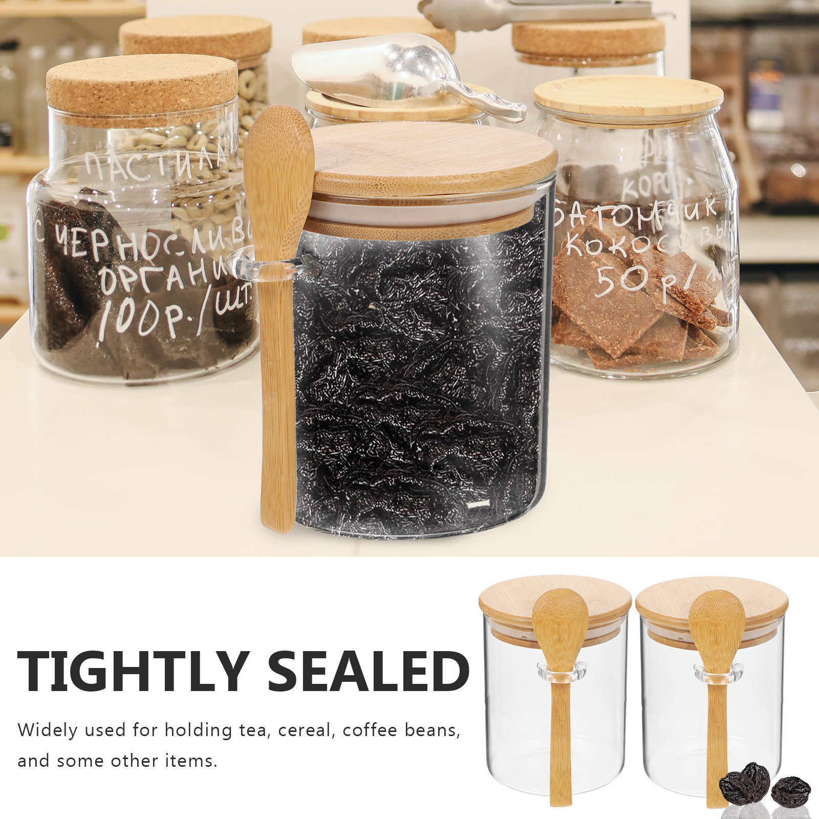 2 pièces de récipients de stoc - Food Storage Jars avis et prix