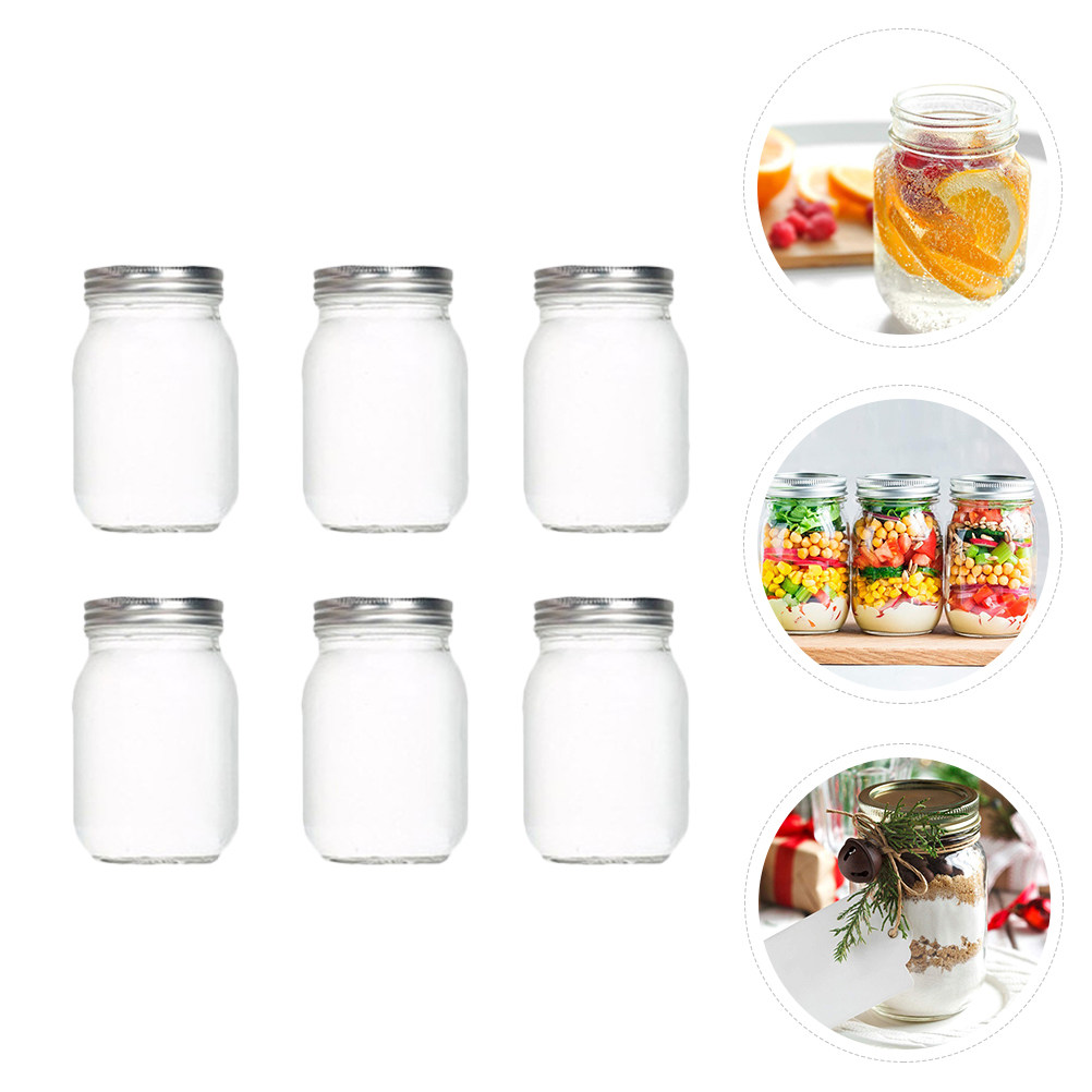 6 pots en verre ronds transpar - Food Storage Jars avis et prix