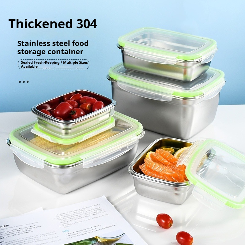 Boîte à déjeuner en acier inox - Food Storage Kitchen Container Set avis et prix