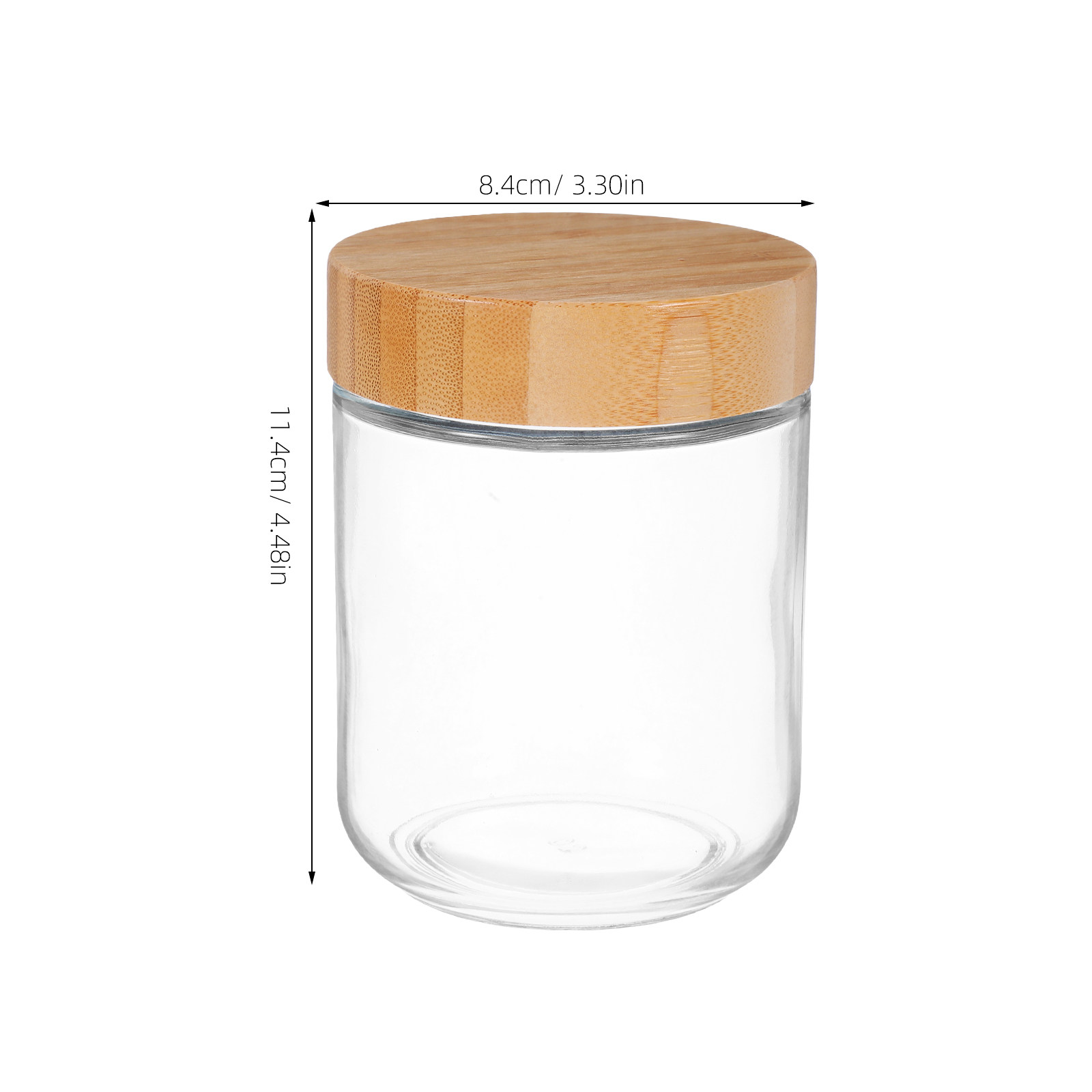 4 pots en verre transparent av - Food Storage Jars avis et prix