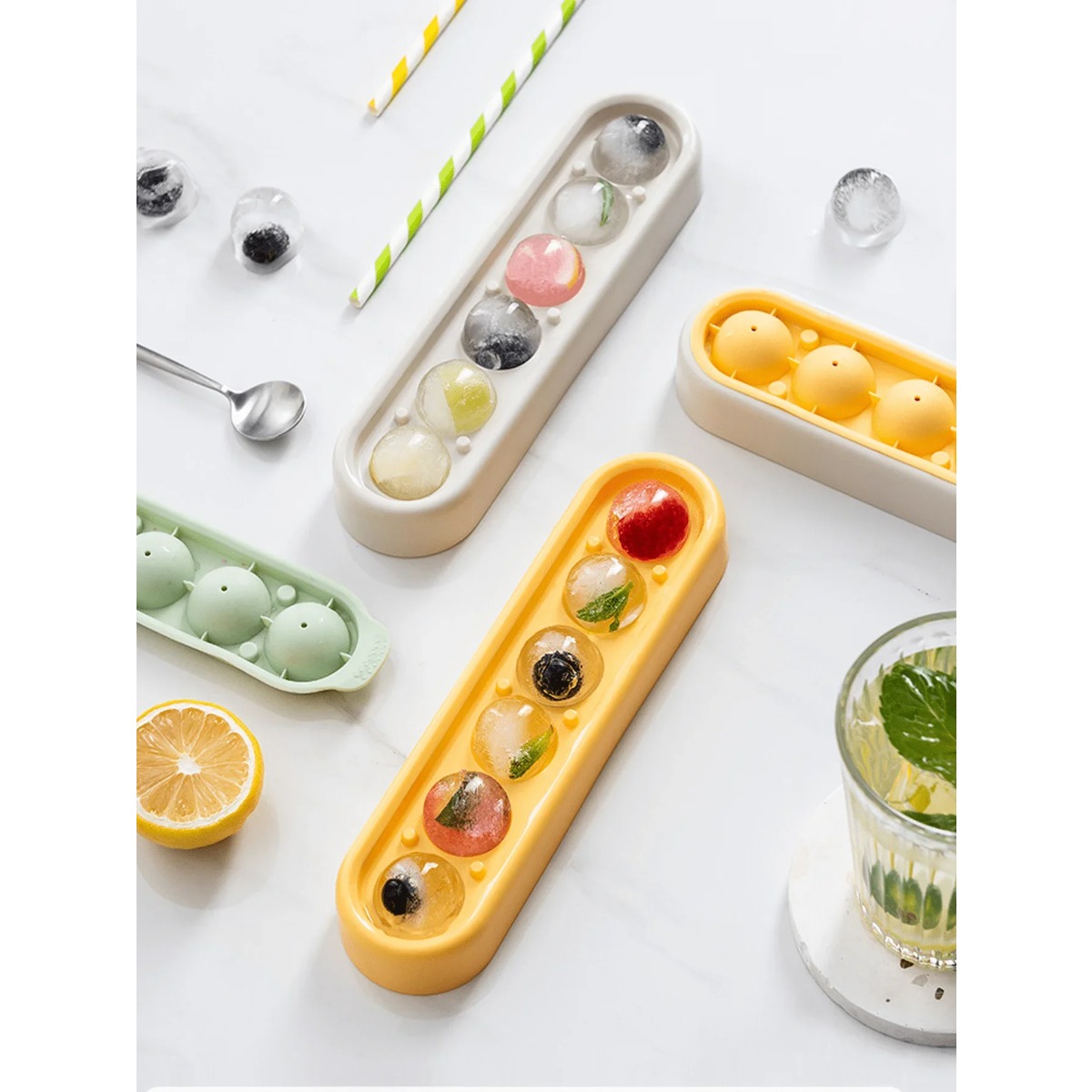 1 moule à glace rond, en silic - Food Storage Frozen avis et prix
