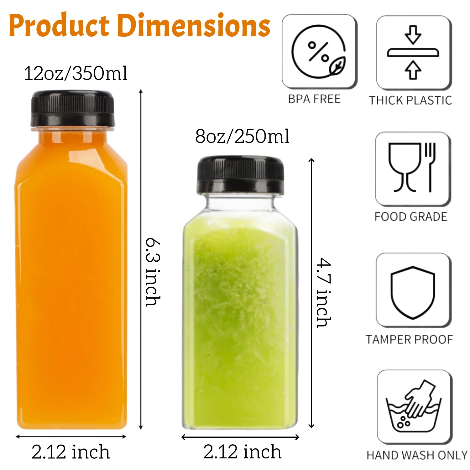 Bouteilles de jus en plastique - Food Storage Jar Labels avis et prix