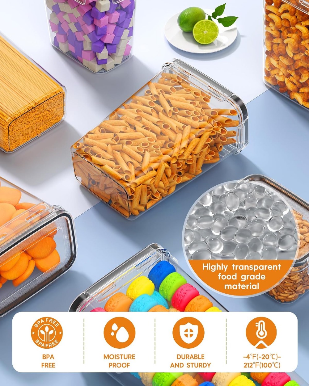 24 contenants hermétiques pour - Food Storage Canister avis et prix